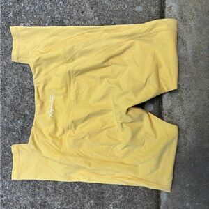 Alphalete Yellow Activewear Shorts